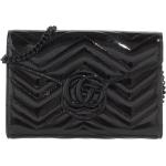 Gucci Crossbody Bags - GG Marmont Mini Bag Patent Matelassé Leather - Gr. unisize - in Schwarz - für Damen