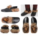 GUCCI Fur Princetown Slippers River Clogs Slide Schuhe Shoes Sandalen Mules 43