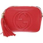 Rote Gucci Soho Umhängetaschen mit Reißverschluss aus Glattleder für Damen 