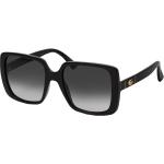Schwarze Gucci Quadratische Kunststoffsonnenbrillen für Damen 