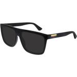 Schwarze Gucci Quadratische Kunststoffsonnenbrillen für Herren 