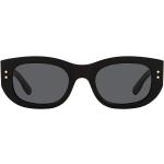 Schwarze Gucci Quadratische Kunststoffsonnenbrillen für Damen 