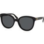 Schwarze Gucci Runde Runde Sonnenbrillen aus Kunststoff für Damen 