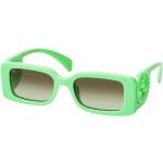 Grüne Gucci Rechteckige Rechteckige Sonnenbrillen aus Kunststoff für Damen 