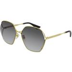 Goldene Gucci Runde Runde Sonnenbrillen aus Metall für Damen 