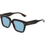 Schwarze Gucci Rechteckige Kunststoffsonnenbrillen für Damen 