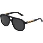 Gucci GG1188S Unisex-Sonnenbrille Vollrand Pilot Kunststoff-Gestell, schwarz