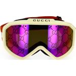 Gucci, Gucci Ski- und Snowboardmasken Sonnenbrille White, unisex, Größe: ONE Size