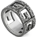 Gucci, Ybc551918001 - 925 Sterlingsilber - G Cube Ring aus gealtertem Sterlingsilber Gray, Damen, Größe: 61 MM