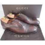 Braune Gucci Herrenhalbschuhe aus Leder Größe 41 