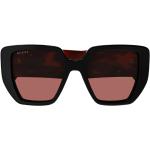 Reduzierte Schwarze Gucci LGBT Kunststoffsonnenbrillen für Damen 