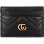 Gucci Portemonnaie - GG Marmont Card Case Leather - Gr. unisize - in Schwarz - für Damen
