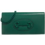 Grüne Gucci Damenportemonnaies & Damenwallets aus Leder 