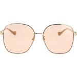 Reduzierte Gucci Retro Sonnenbrillen aus Kunststoff für Damen 