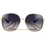 Reduzierte Gucci Retro Sonnenbrillen aus Kunststoff für Damen 
