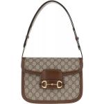 Gucci Satchel Bag - Horsebit 1955 Shoulder Bag GG Supreme - Gr. unisize - in Braun - für Damen