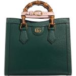 Reduzierte Grüne Gucci Lederhandtaschen aus Leder für Damen klein 