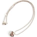Reduzierte Graue Vintage Gucci Herzketten aus Silber für Damen 