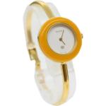 Gelbe Vintage Gucci Vintage Uhren & Antike Uhren aus Metall für Damen 
