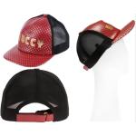 Reduzierte Rote Gucci Guccy Snapback-Caps aus Leder für Herren 