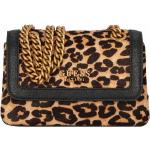 Reduzierte Bunte Animal-Print Guess Lederhandtaschen mit Leopard-Motiv aus Leder für Damen 