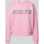 Pinke Guess Activewear Damensweatshirts aus Baumwollmischung Größe S 