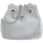 Reduzierte Silberne Guess Damenbeuteltaschen aus Textil 