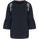 Reduzierte Schwarze 3/4-ärmelige Guess Festliche Blusen aus Spitze für Damen Größe XS für den für den Frühling 