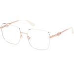 Weiße Guess Brillenfassungen aus Metall für Damen 