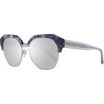 Blaue Guess by Marciano Ovale Ovale Sonnenbrillen aus Metall für Damen 