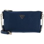 Blaue Guess Helaina Mini Handtaschen mit Reißverschluss aus Textil für Damen 