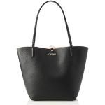 Guess Damen Alby Toggle Tote Bags Satchel, Schwarz/Stone