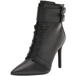 Schwarze Guess Spitze High Heel Stiefeletten & High Heel Boots mit Reißverschluss für Damen Größe 39,5 
