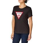 Reduzierte Schwarze Kurzärmelige Guess Bio T-Shirts für Damen Größe XS 