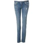 Blaue Guess Beverly Skinny Jeans mit Strass aus Denim für Damen Weite 30 