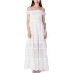 Reduzierte Weiße Guess Maxi Sommerkleider für Damen Größe M für den für den Sommer 