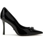 Reduzierte Schwarze Elegante Guess Spitze High Heels & Stiletto-Pumps aus Leder für Damen Größe 38 mit Absatzhöhe über 9cm 