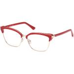 Rote Guess Damenbrillen aus Edelstahl 