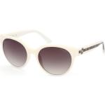 Weiße Guess Runde Sonnenbrillen mit Sehstärke aus Kunststoff für Damen 