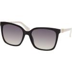 Schwarze Guess Quadratische Sonnenbrillen mit Sehstärke aus Kunststoff für Damen 