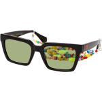 Schwarze Guess Quadratische Sonnenbrillen mit Sehstärke aus Kunststoff für Herren 