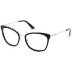 Silberne Guess Rechteckige Vollrand Brillen aus Kunststoff für Damen 