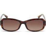 GUESS GU7683 52F Kunststoff Rechteckig Havana/Havana Sonnenbrille, Sunglasses Havana/Havana Mittel