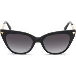 Schwarze Guess Cateye Sonnenbrillen aus Kunststoff für Damen 