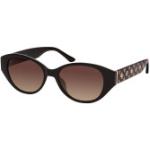 Schwarze Guess Rechteckige Ovale Sonnenbrillen aus Kunststoff für Damen 