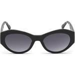 Schwarze Guess Rechteckige Ovale Sonnenbrillen aus Kunststoff für Damen 