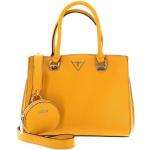 Gelbe Unifarbene Guess Damenhandtaschen aus PU 