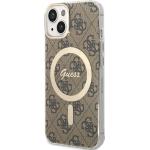 Braune Motiv Elegante Guess iPhone 14 Hüllen Art: Hard Cases aus Kunststoff 