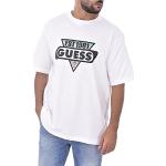 Weiße Sportliche Guess T-Shirts für Herren Größe S 