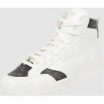 Weiße Guess High Top Sneaker & Sneaker Boots mit Reißverschluss aus Leder für Herren Größe 44 